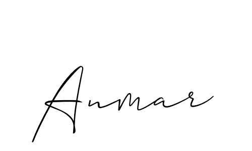 How to make Anmar signature? Allison_Script is a professional autograph style. Create handwritten signature for Anmar name. Anmar signature style 2 images and pictures png