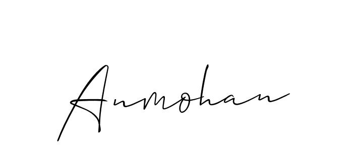 It looks lik you need a new signature style for name Anmohan. Design unique handwritten (Allison_Script) signature with our free signature maker in just a few clicks. Anmohan signature style 2 images and pictures png