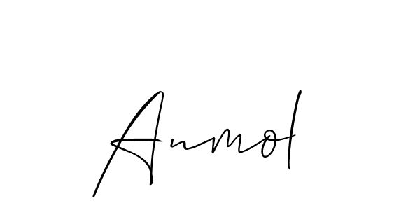 Also we have Anmol  name is the best signature style. Create professional handwritten signature collection using Allison_Script autograph style. Anmol  signature style 2 images and pictures png