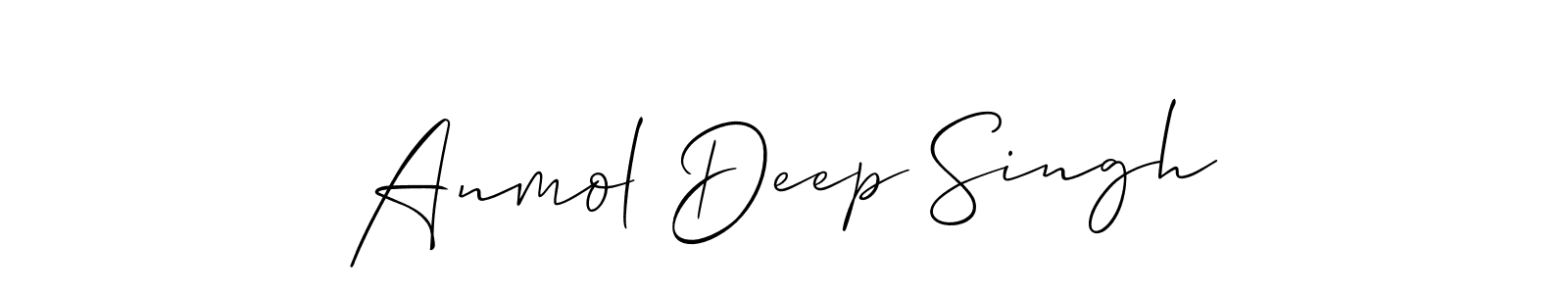 How to make Anmol Deep Singh signature? Allison_Script is a professional autograph style. Create handwritten signature for Anmol Deep Singh name. Anmol Deep Singh signature style 2 images and pictures png