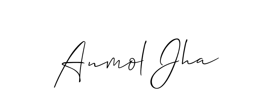 Anmol Jha stylish signature style. Best Handwritten Sign (Allison_Script) for my name. Handwritten Signature Collection Ideas for my name Anmol Jha. Anmol Jha signature style 2 images and pictures png