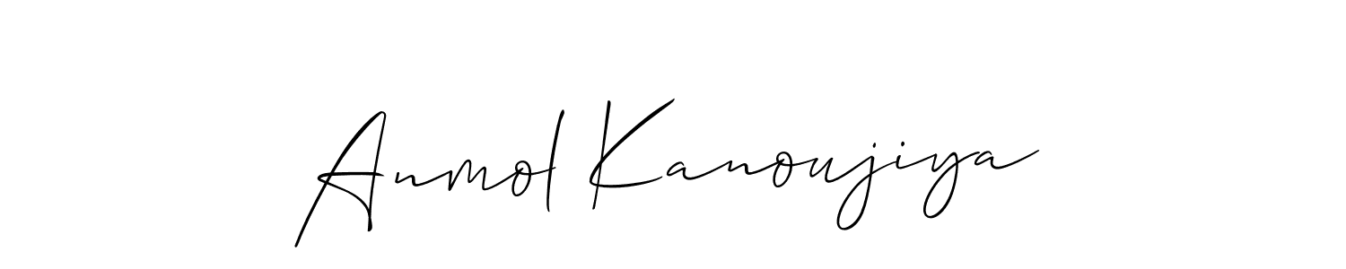 You should practise on your own different ways (Allison_Script) to write your name (Anmol Kanoujiya) in signature. don't let someone else do it for you. Anmol Kanoujiya signature style 2 images and pictures png