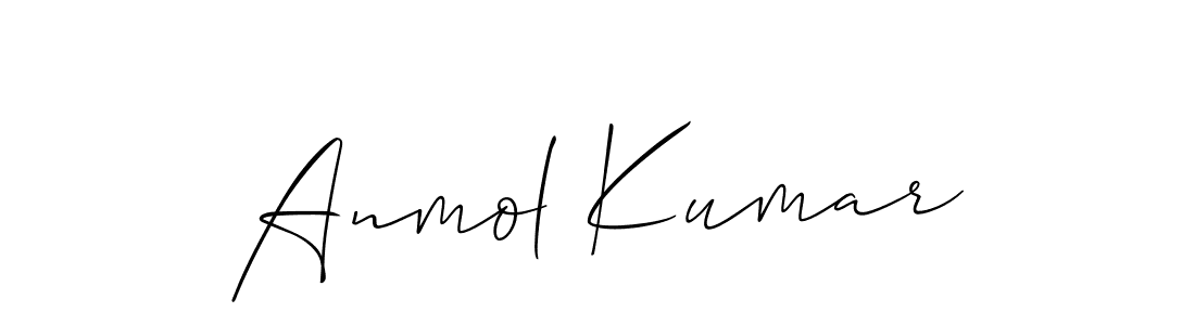 Design your own signature with our free online signature maker. With this signature software, you can create a handwritten (Allison_Script) signature for name Anmol Kumar. Anmol Kumar signature style 2 images and pictures png