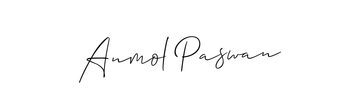 It looks lik you need a new signature style for name Anmol Paswan. Design unique handwritten (Allison_Script) signature with our free signature maker in just a few clicks. Anmol Paswan signature style 2 images and pictures png
