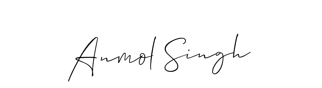 The best way (Allison_Script) to make a short signature is to pick only two or three words in your name. The name Anmol Singh include a total of six letters. For converting this name. Anmol Singh signature style 2 images and pictures png