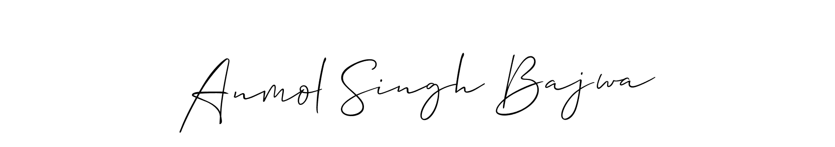 How to make Anmol Singh Bajwa signature? Allison_Script is a professional autograph style. Create handwritten signature for Anmol Singh Bajwa name. Anmol Singh Bajwa signature style 2 images and pictures png