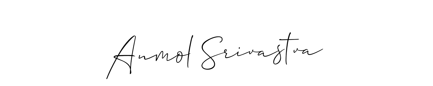 Design your own signature with our free online signature maker. With this signature software, you can create a handwritten (Allison_Script) signature for name Anmol Srivastva. Anmol Srivastva signature style 2 images and pictures png