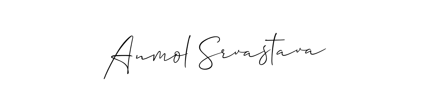 Design your own signature with our free online signature maker. With this signature software, you can create a handwritten (Allison_Script) signature for name Anmol Srvastava. Anmol Srvastava signature style 2 images and pictures png