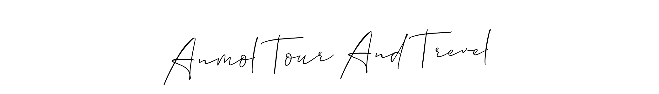 if you are searching for the best signature style for your name Anmol Tour And Trevel. so please give up your signature search. here we have designed multiple signature styles  using Allison_Script. Anmol Tour And Trevel signature style 2 images and pictures png