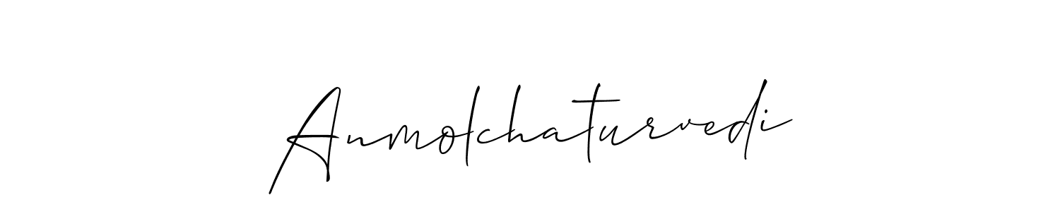 Also we have Anmolchaturvedi name is the best signature style. Create professional handwritten signature collection using Allison_Script autograph style. Anmolchaturvedi signature style 2 images and pictures png