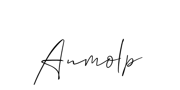 It looks lik you need a new signature style for name Anmolp. Design unique handwritten (Allison_Script) signature with our free signature maker in just a few clicks. Anmolp signature style 2 images and pictures png