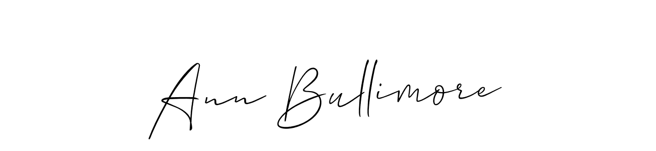 How to make Ann Bullimore signature? Allison_Script is a professional autograph style. Create handwritten signature for Ann Bullimore name. Ann Bullimore signature style 2 images and pictures png