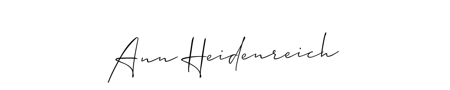 How to Draw Ann Heidenreich signature style? Allison_Script is a latest design signature styles for name Ann Heidenreich. Ann Heidenreich signature style 2 images and pictures png