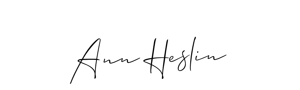 How to make Ann Heslin signature? Allison_Script is a professional autograph style. Create handwritten signature for Ann Heslin name. Ann Heslin signature style 2 images and pictures png