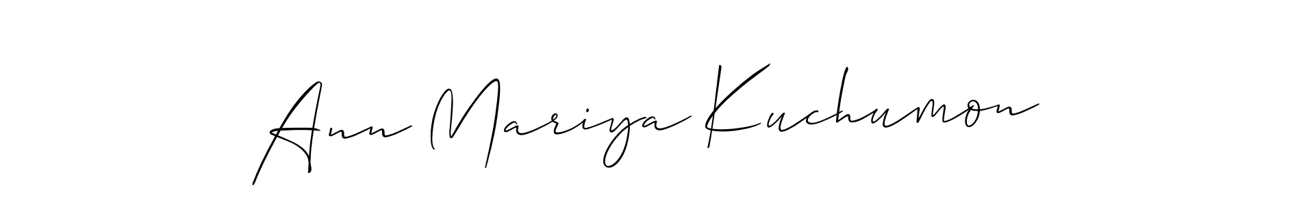 Similarly Allison_Script is the best handwritten signature design. Signature creator online .You can use it as an online autograph creator for name Ann Mariya Kuchumon. Ann Mariya Kuchumon signature style 2 images and pictures png