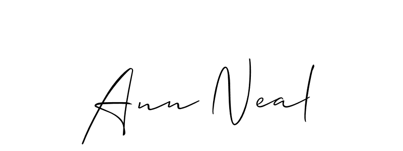 How to make Ann Neal signature? Allison_Script is a professional autograph style. Create handwritten signature for Ann Neal name. Ann Neal signature style 2 images and pictures png