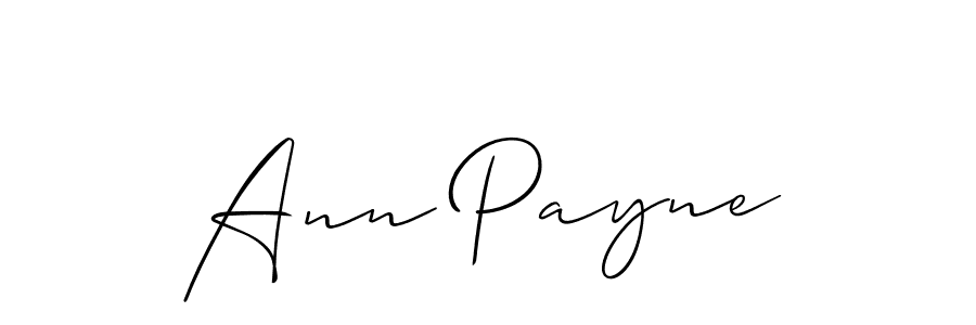 It looks lik you need a new signature style for name Ann Payne. Design unique handwritten (Allison_Script) signature with our free signature maker in just a few clicks. Ann Payne signature style 2 images and pictures png