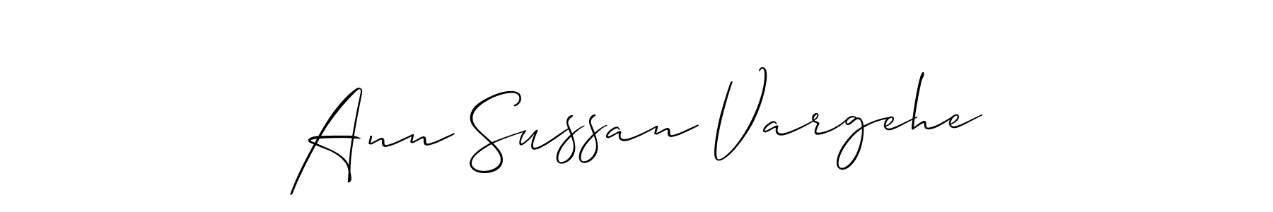 Make a beautiful signature design for name Ann Sussan Vargehe. Use this online signature maker to create a handwritten signature for free. Ann Sussan Vargehe signature style 2 images and pictures png