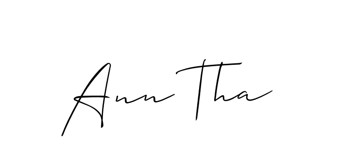 Check out images of Autograph of Ann Tha name. Actor Ann Tha Signature Style. Allison_Script is a professional sign style online. Ann Tha signature style 2 images and pictures png