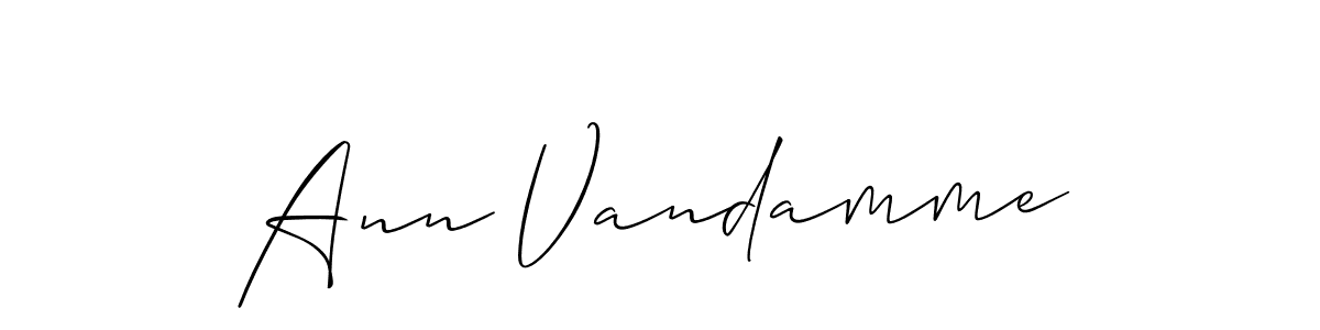 Use a signature maker to create a handwritten signature online. With this signature software, you can design (Allison_Script) your own signature for name Ann Vandamme. Ann Vandamme signature style 2 images and pictures png