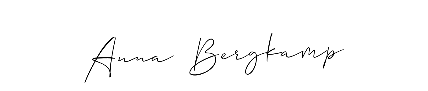 Use a signature maker to create a handwritten signature online. With this signature software, you can design (Allison_Script) your own signature for name Anna  Bergkamp. Anna  Bergkamp signature style 2 images and pictures png