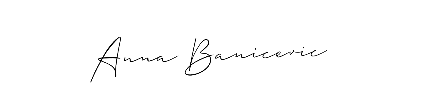 Best and Professional Signature Style for Anna Banicevic. Allison_Script Best Signature Style Collection. Anna Banicevic signature style 2 images and pictures png