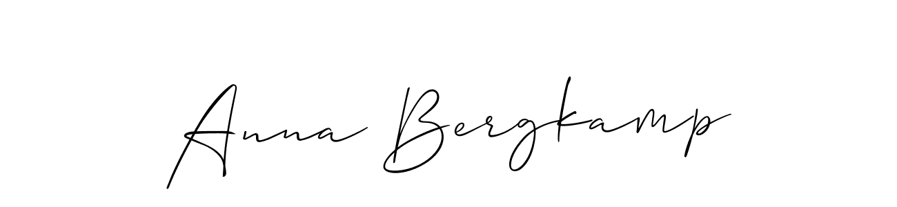 Also You can easily find your signature by using the search form. We will create Anna Bergkamp name handwritten signature images for you free of cost using Allison_Script sign style. Anna Bergkamp signature style 2 images and pictures png