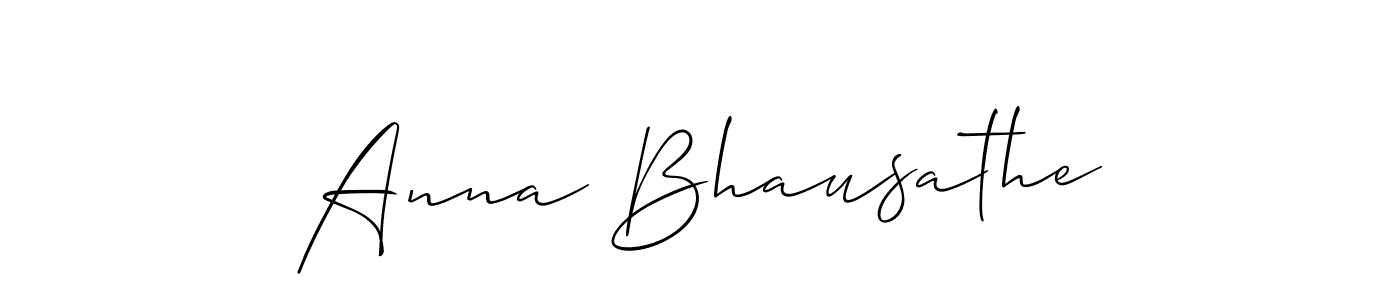 Allison_Script is a professional signature style that is perfect for those who want to add a touch of class to their signature. It is also a great choice for those who want to make their signature more unique. Get Anna Bhausathe name to fancy signature for free. Anna Bhausathe signature style 2 images and pictures png