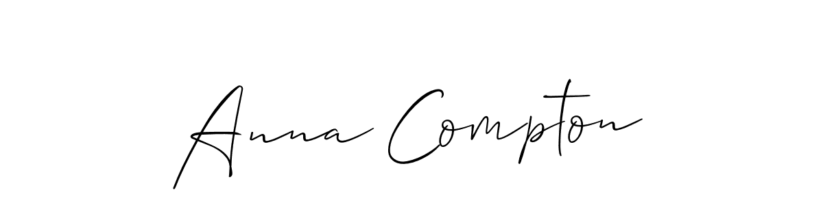 Also You can easily find your signature by using the search form. We will create Anna Compton name handwritten signature images for you free of cost using Allison_Script sign style. Anna Compton signature style 2 images and pictures png