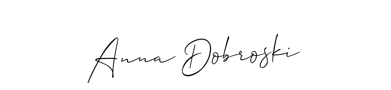 Once you've used our free online signature maker to create your best signature Allison_Script style, it's time to enjoy all of the benefits that Anna Dobroski name signing documents. Anna Dobroski signature style 2 images and pictures png