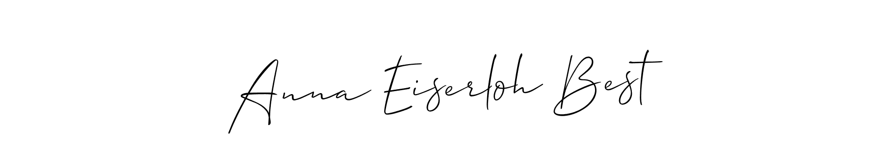 Anna Eiserloh Best stylish signature style. Best Handwritten Sign (Allison_Script) for my name. Handwritten Signature Collection Ideas for my name Anna Eiserloh Best. Anna Eiserloh Best signature style 2 images and pictures png