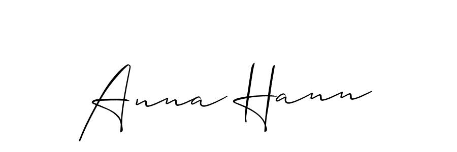 It looks lik you need a new signature style for name Anna Hann. Design unique handwritten (Allison_Script) signature with our free signature maker in just a few clicks. Anna Hann signature style 2 images and pictures png