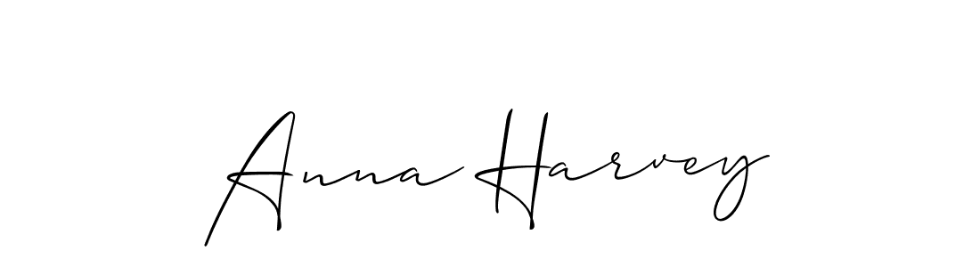 Make a short Anna Harvey signature style. Manage your documents anywhere anytime using Allison_Script. Create and add eSignatures, submit forms, share and send files easily. Anna Harvey signature style 2 images and pictures png