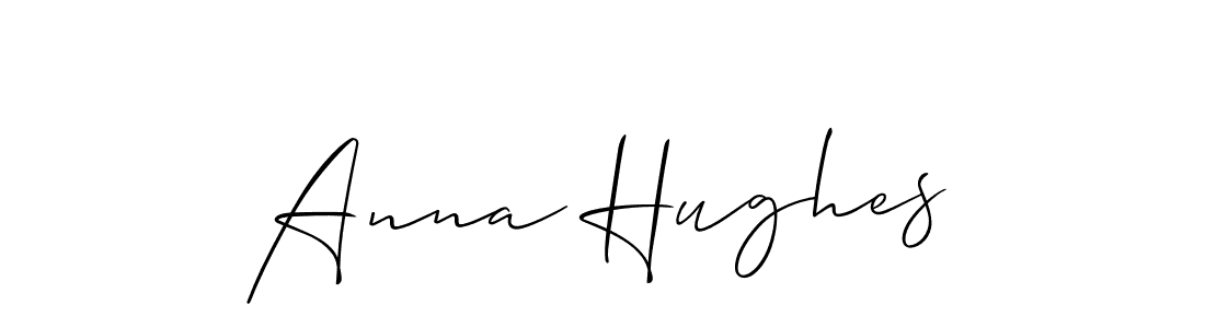 Use a signature maker to create a handwritten signature online. With this signature software, you can design (Allison_Script) your own signature for name Anna Hughes. Anna Hughes signature style 2 images and pictures png