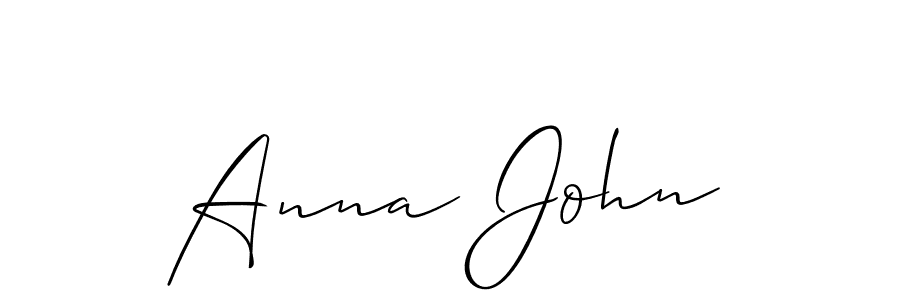 How to make Anna John signature? Allison_Script is a professional autograph style. Create handwritten signature for Anna John name. Anna John signature style 2 images and pictures png