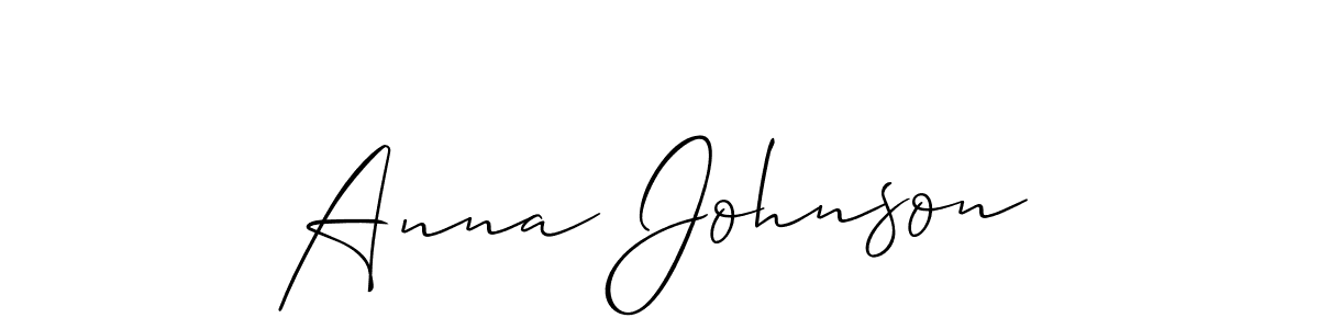 You should practise on your own different ways (Allison_Script) to write your name (Anna Johnson) in signature. don't let someone else do it for you. Anna Johnson signature style 2 images and pictures png