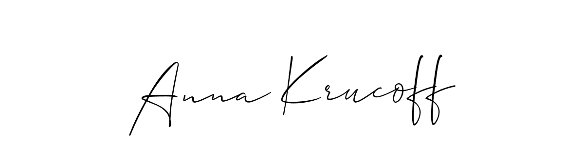 Once you've used our free online signature maker to create your best signature Allison_Script style, it's time to enjoy all of the benefits that Anna Krucoff name signing documents. Anna Krucoff signature style 2 images and pictures png