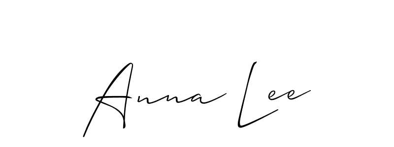 Also You can easily find your signature by using the search form. We will create Anna Lee name handwritten signature images for you free of cost using Allison_Script sign style. Anna Lee signature style 2 images and pictures png