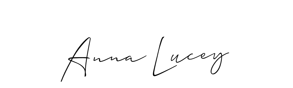 Design your own signature with our free online signature maker. With this signature software, you can create a handwritten (Allison_Script) signature for name Anna Lucey. Anna Lucey signature style 2 images and pictures png