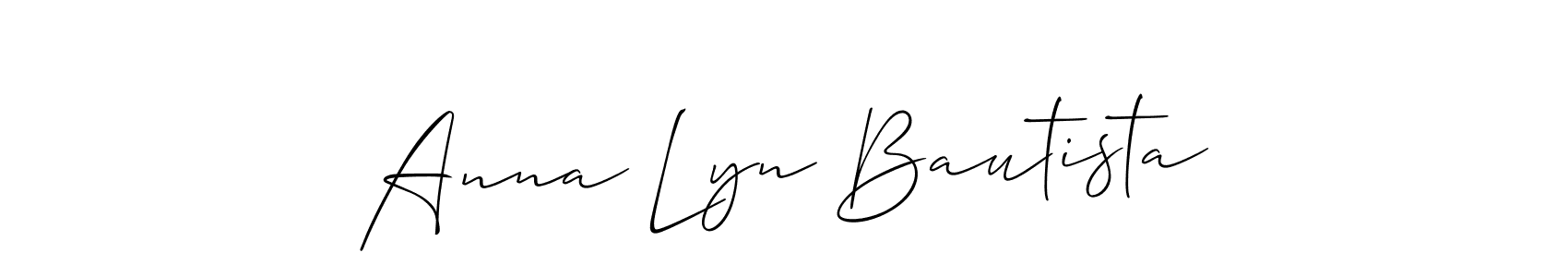How to make Anna Lyn Bautista name signature. Use Allison_Script style for creating short signs online. This is the latest handwritten sign. Anna Lyn Bautista signature style 2 images and pictures png