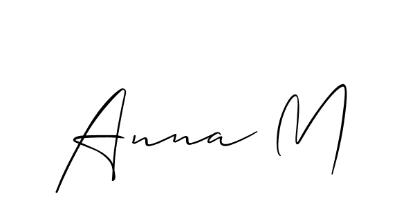 Best and Professional Signature Style for Anna M. Allison_Script Best Signature Style Collection. Anna M signature style 2 images and pictures png
