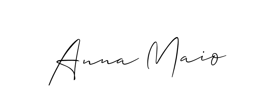 It looks lik you need a new signature style for name Anna Maio. Design unique handwritten (Allison_Script) signature with our free signature maker in just a few clicks. Anna Maio signature style 2 images and pictures png