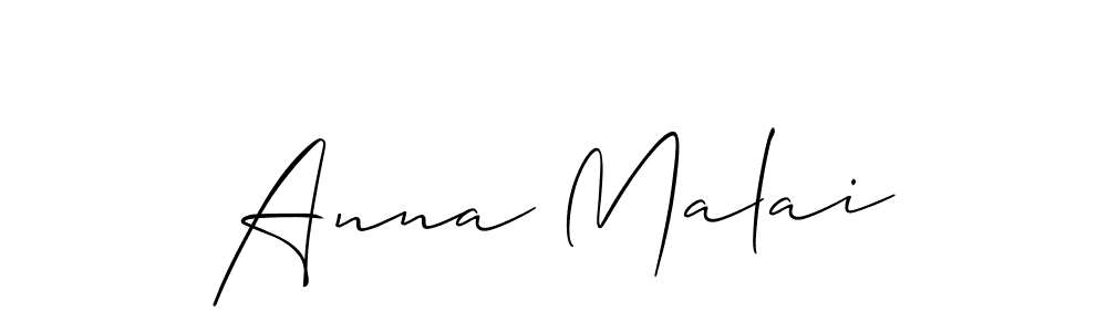 Also You can easily find your signature by using the search form. We will create Anna Malai name handwritten signature images for you free of cost using Allison_Script sign style. Anna Malai signature style 2 images and pictures png