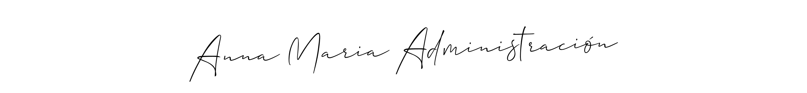 Allison_Script is a professional signature style that is perfect for those who want to add a touch of class to their signature. It is also a great choice for those who want to make their signature more unique. Get Anna Maria Administración name to fancy signature for free. Anna Maria Administración signature style 2 images and pictures png