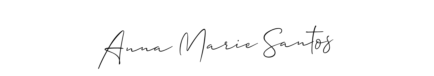Also You can easily find your signature by using the search form. We will create Anna Marie Santos name handwritten signature images for you free of cost using Allison_Script sign style. Anna Marie Santos signature style 2 images and pictures png