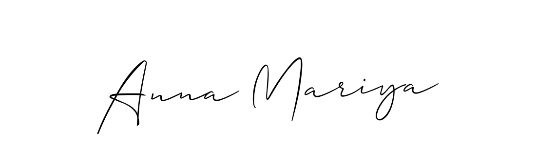 It looks lik you need a new signature style for name Anna Mariya. Design unique handwritten (Allison_Script) signature with our free signature maker in just a few clicks. Anna Mariya signature style 2 images and pictures png