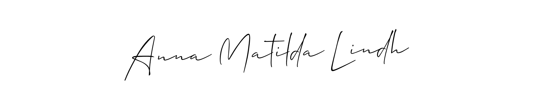 Best and Professional Signature Style for Anna Matilda Lindh. Allison_Script Best Signature Style Collection. Anna Matilda Lindh signature style 2 images and pictures png