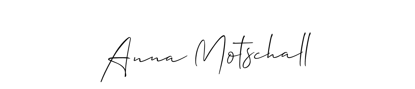 Anna Motschall stylish signature style. Best Handwritten Sign (Allison_Script) for my name. Handwritten Signature Collection Ideas for my name Anna Motschall. Anna Motschall signature style 2 images and pictures png