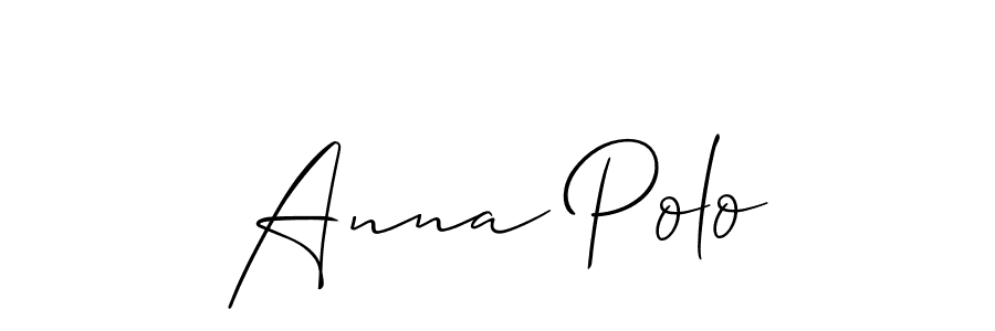 How to Draw Anna Polo signature style? Allison_Script is a latest design signature styles for name Anna Polo. Anna Polo signature style 2 images and pictures png