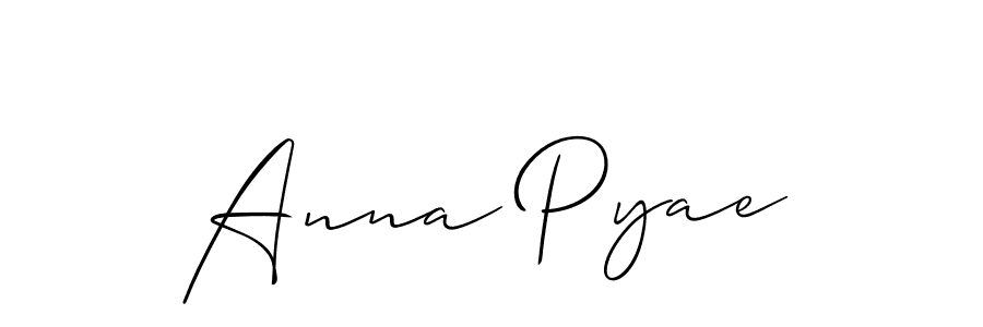 How to Draw Anna Pyae signature style? Allison_Script is a latest design signature styles for name Anna Pyae. Anna Pyae signature style 2 images and pictures png